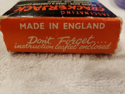 Fascinating Crackerjack Nut Cracker Crabs Lobsters Ice Violet Gloss Box Vintage