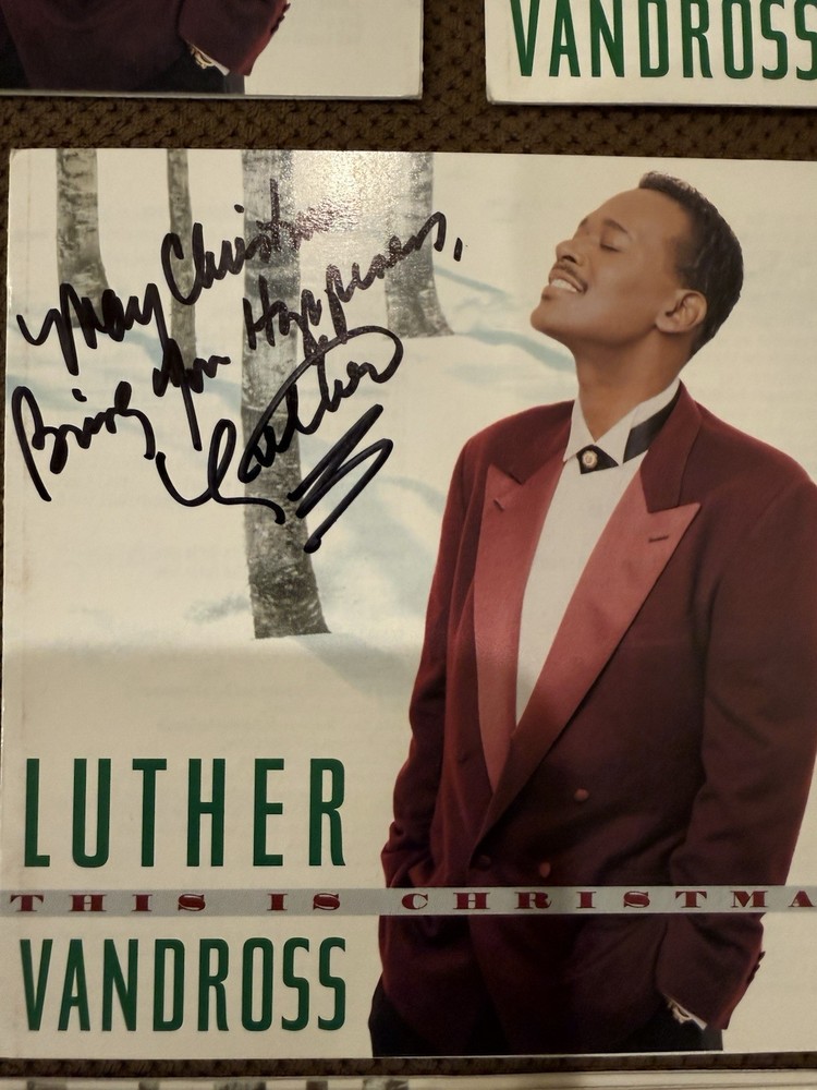 Luther Vandross autographed CD Booklet