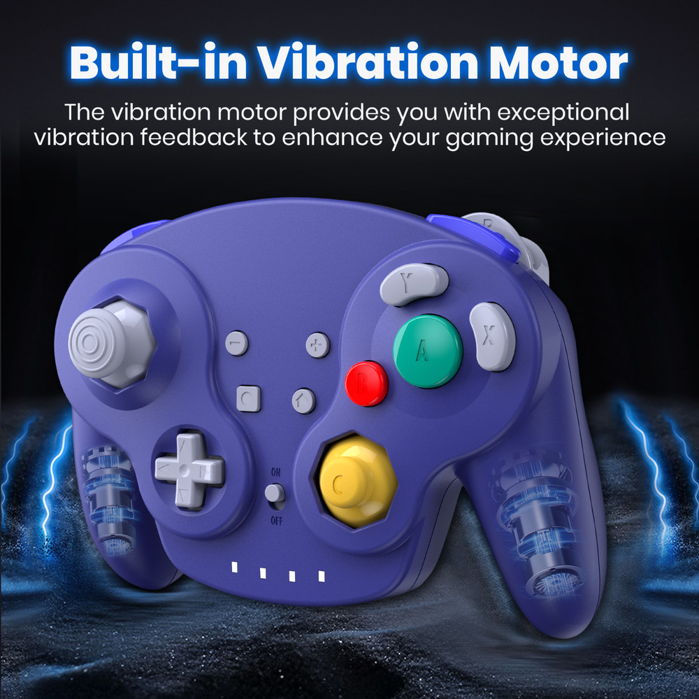 2.4G Wireless Gamecube Controller Gamepad for Gamecube Games USB or NGC Dongle