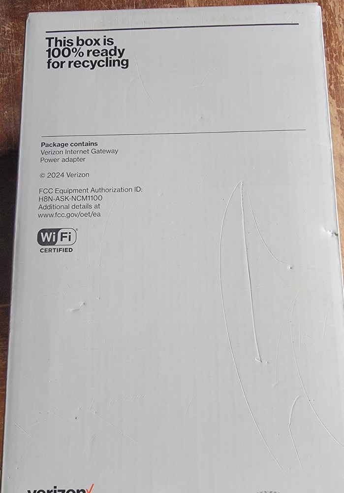 VERIZON INTERNET GATEWAY ASK-NCM1100