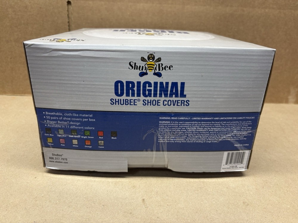 ShuBee® Original Shoe Boot Covers - Dark Blue 1 Box 50 Pair