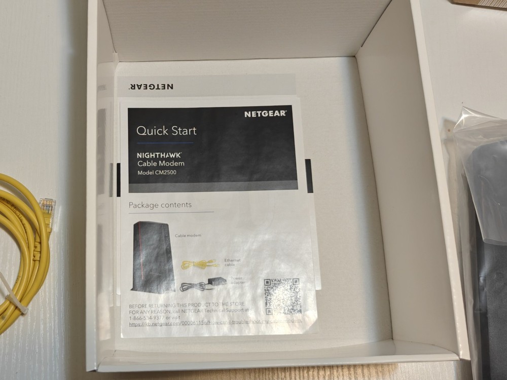 NETGEAR Nighthawk CM2500 DOCSIS 3.1 Mid/High-Split Cable Modem