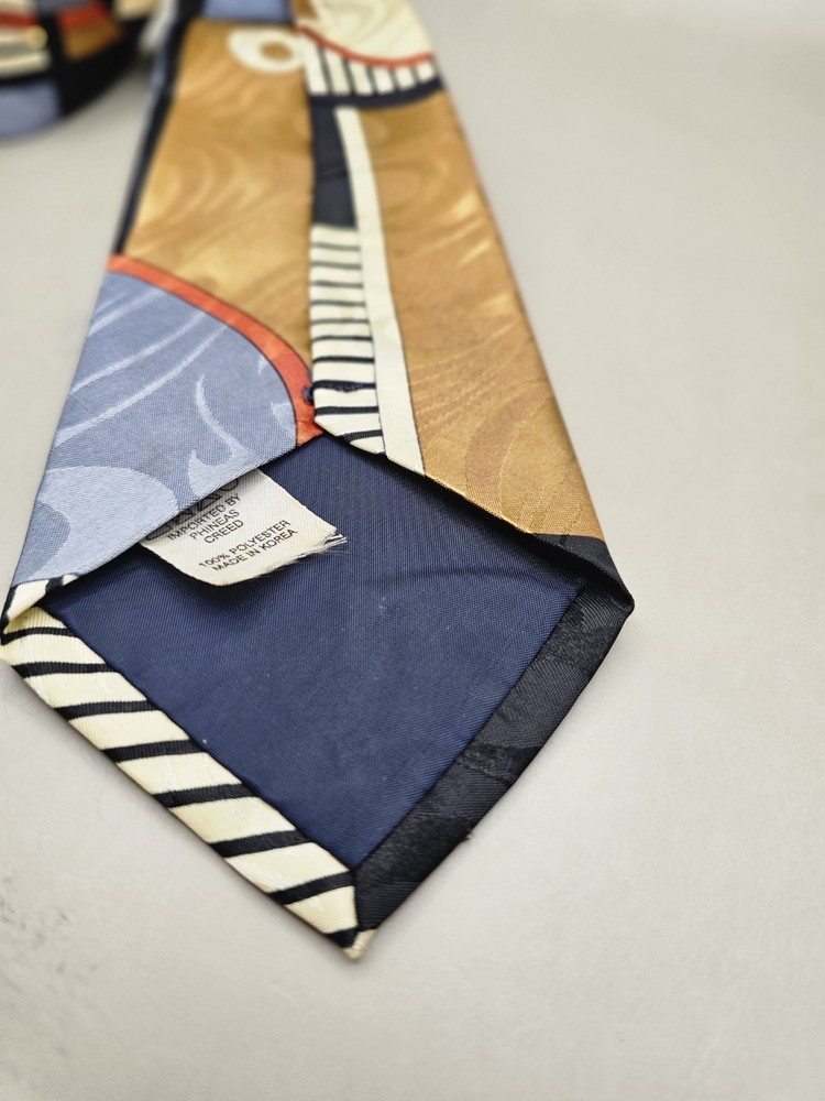 Unbranded Nice Art Deco Pattern 100% Silk Tie Necktie