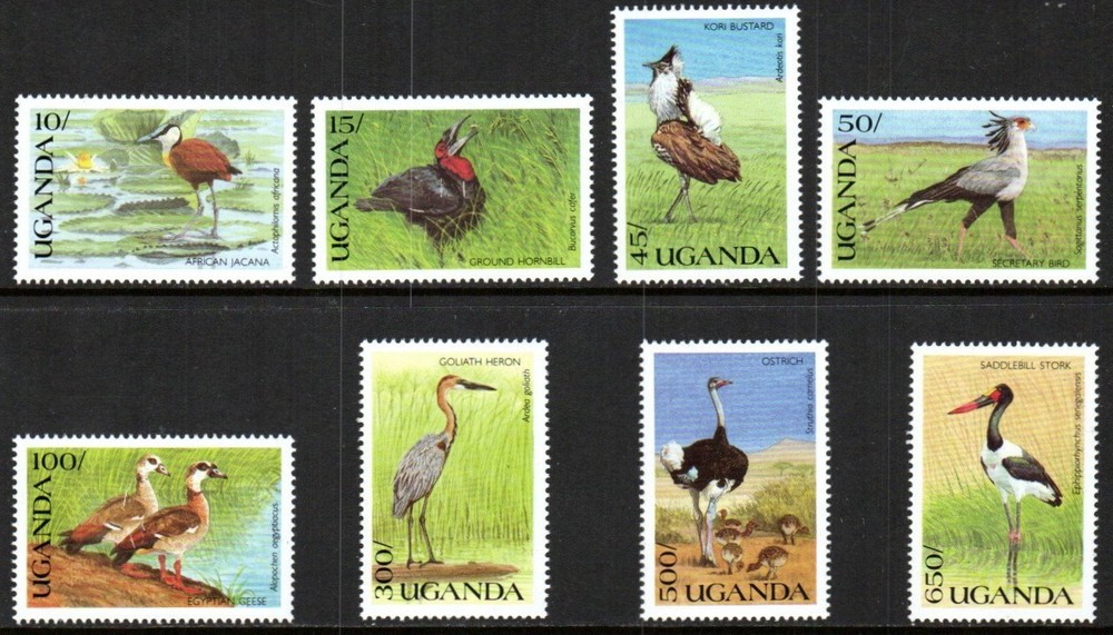 Uganda Stamp 799-806  - Birds