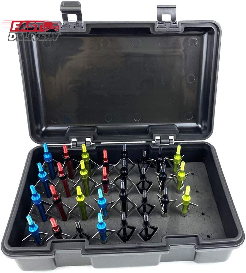 Broadhead Storage Box Case for Compound Hunting Bow and Crossbow Accessory - 36P