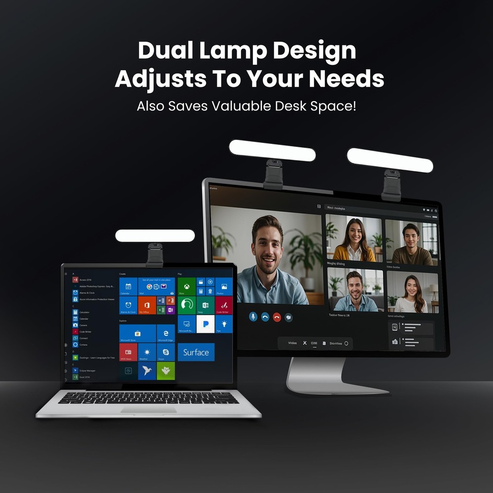 Monitor Light Bar for Computer & Laptop – Remote&Touch Control, Streaming Vid...