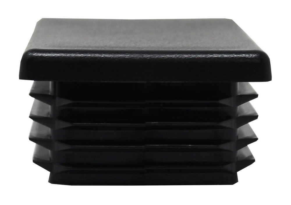 Black Plastic 2"x3 inch Rectangle Universal Tubing End Cap Plug Insert