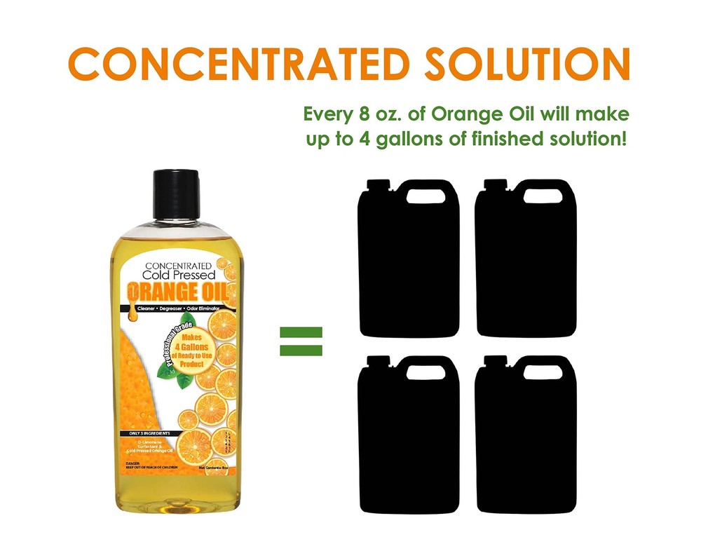 Cold Pressed Orange Oil Concentrate | 8-ounce 8 Fl Oz (Pack of 1)