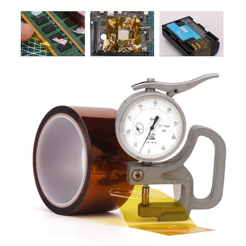 Heat Resistant Tape Kapton Polyimide Insulation Thermal For PCB 3mm-100mm Width