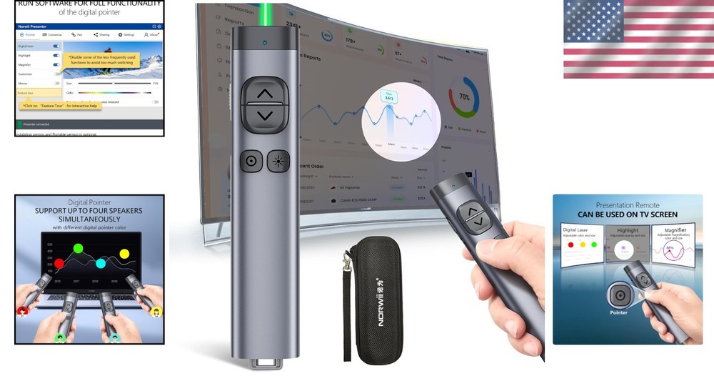 Presenter Remote Control for PowerPoint on TV Screens