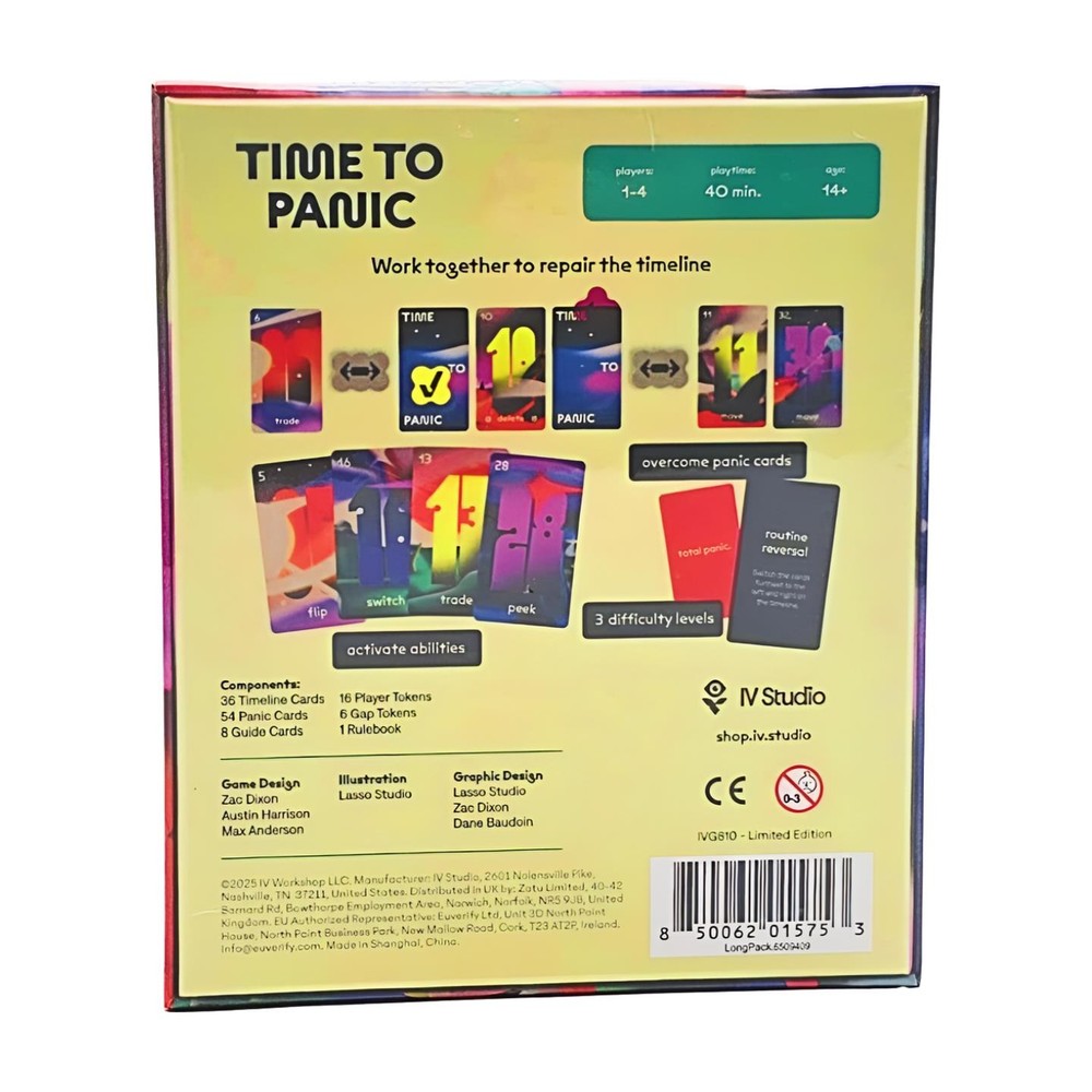 Time to Panic Limited Edition by IV Studio - SEALED