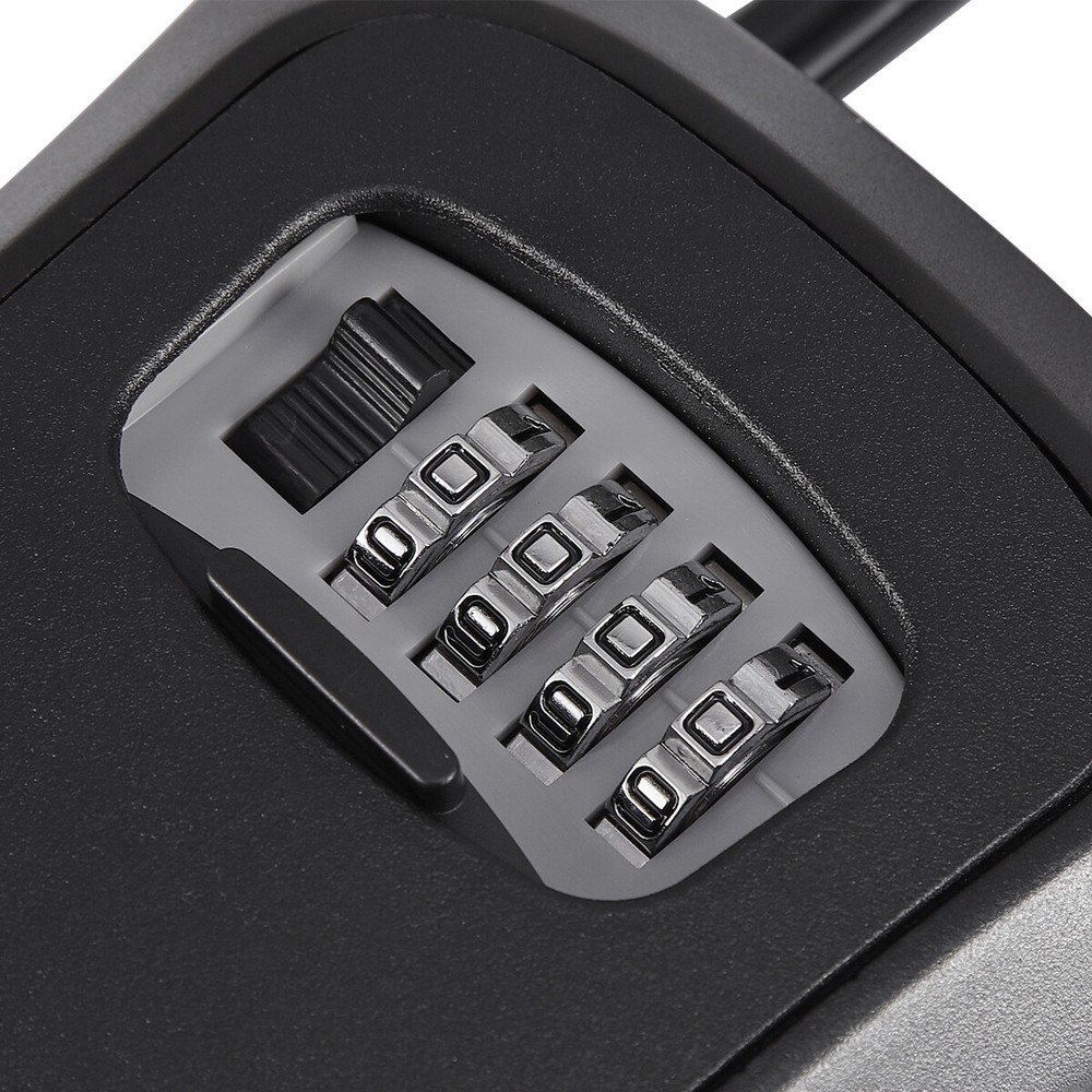 2X 4-Digit Combination Lock Box Wall Mount Security Safe Large Storag Waterproof