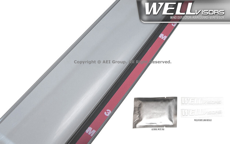 WELLvisors for Mazda 3 Sedan 2010-2013 Side Window Visors Wind Deflectors
