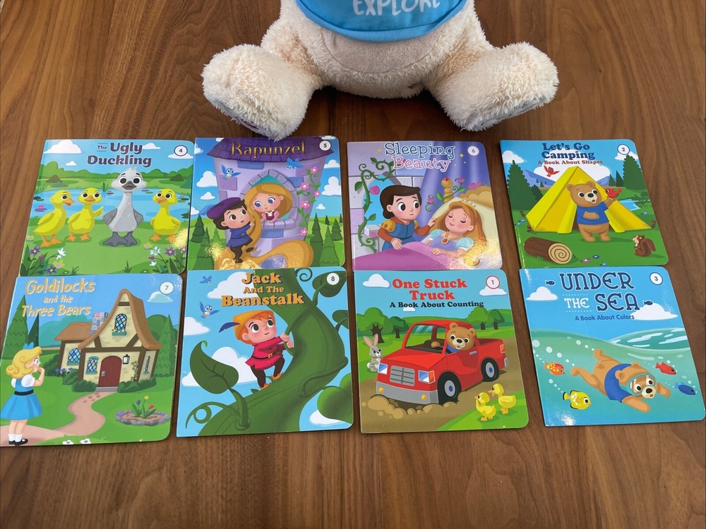 Spark Create Imagine Interactive Learning Plush Bear for Child Recites 8 Stories