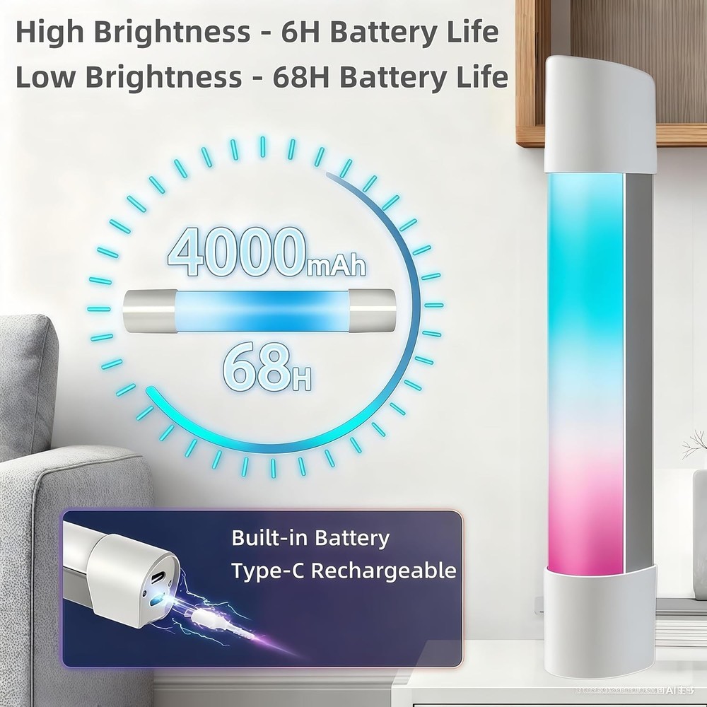 Flowing LED Ambient Light Wand