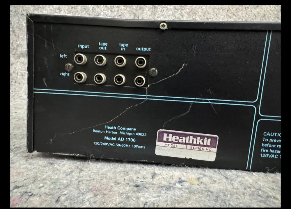 VINTAGE.Heathkit Active Audio Processor AD-1706 | Serial No. 01-42041