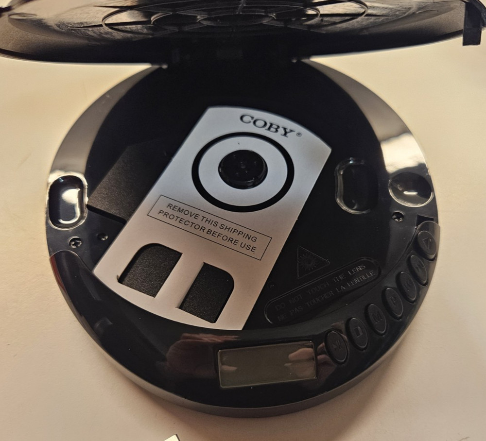 Coby Portable Compact CD Player, Black (Open - Box / New)