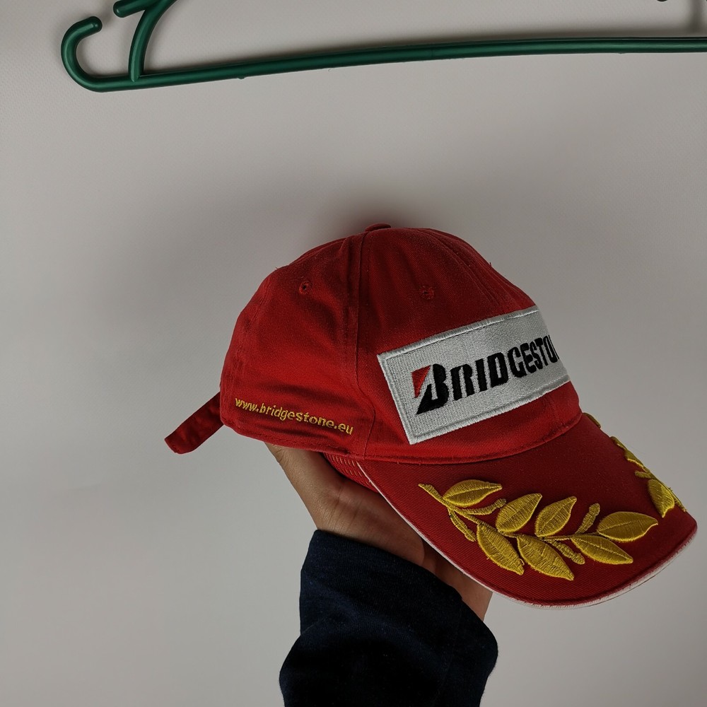 Bridgestone vintage red racing cap