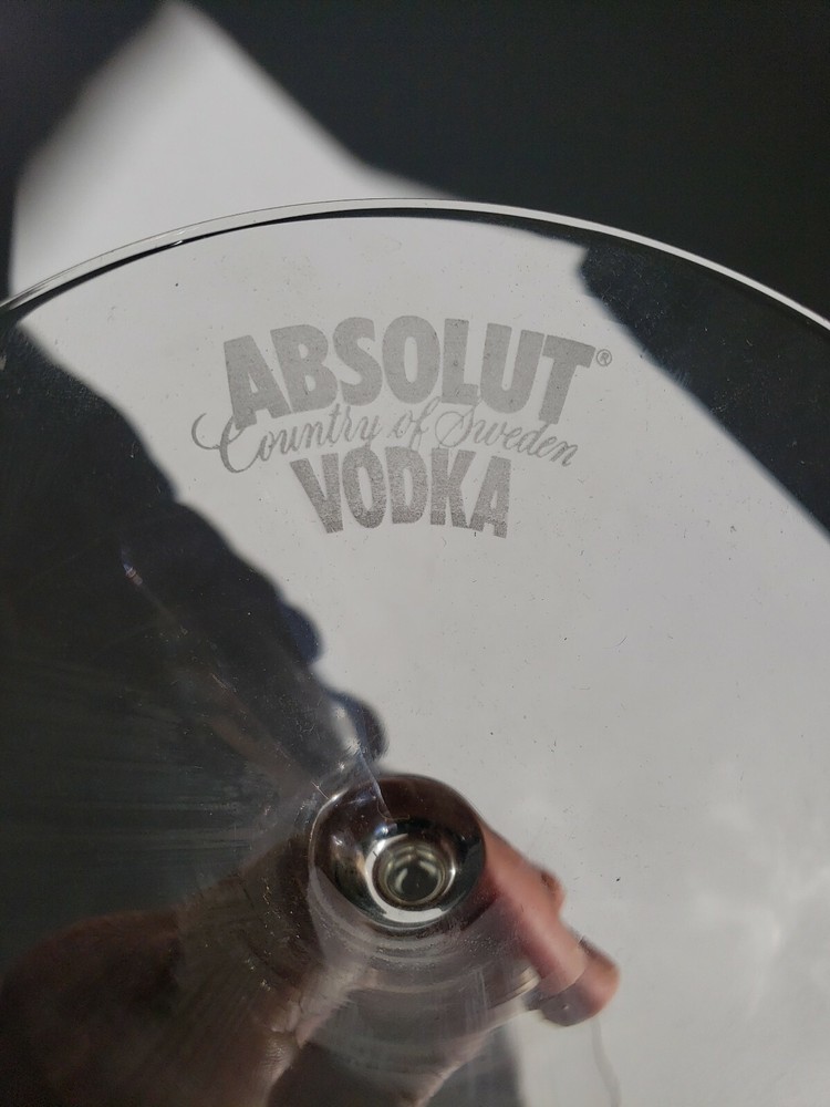 Absolut Vodka Martini Glass