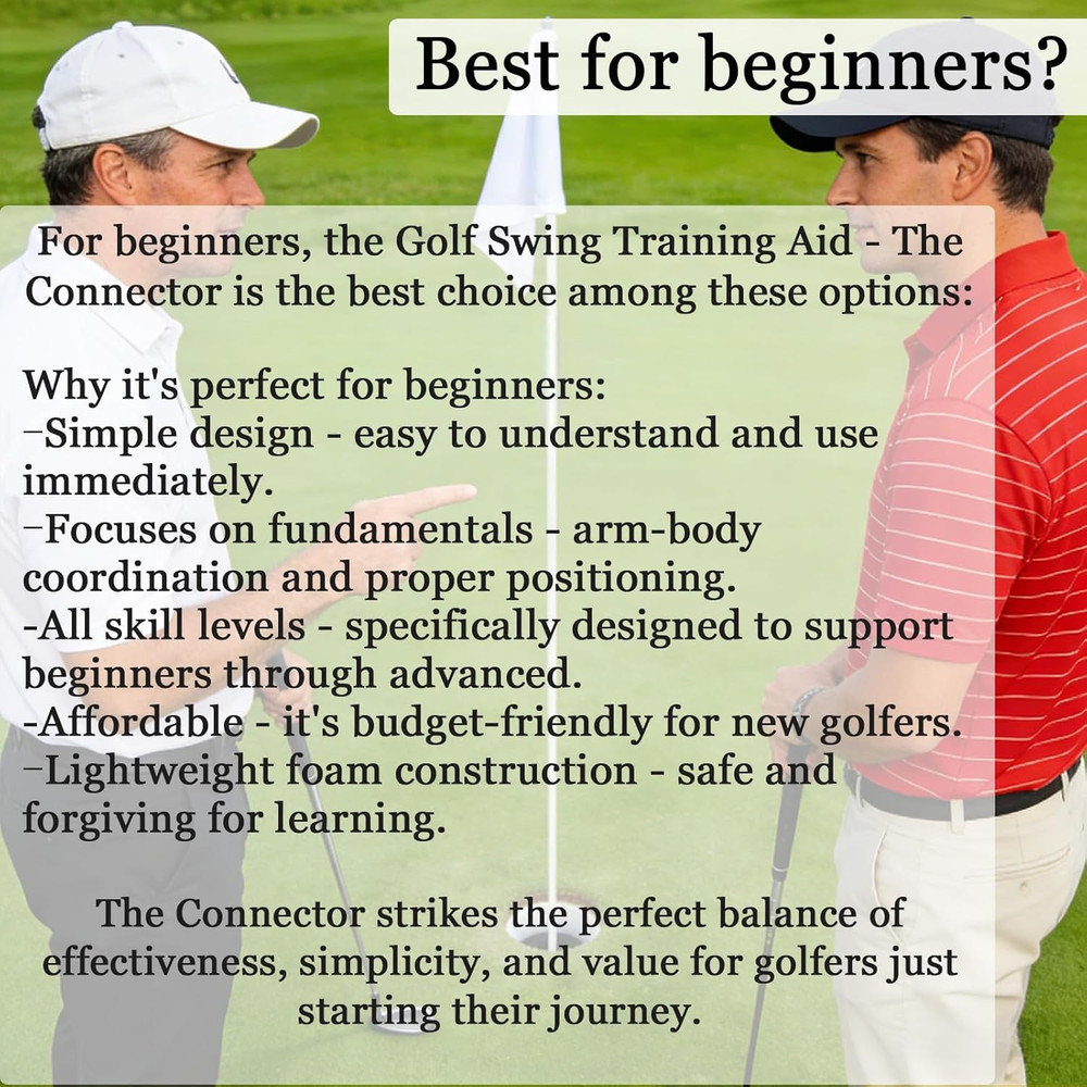 Golf Swing Training Aid - the Connector Golf Training Aid,Enhance Coordination &