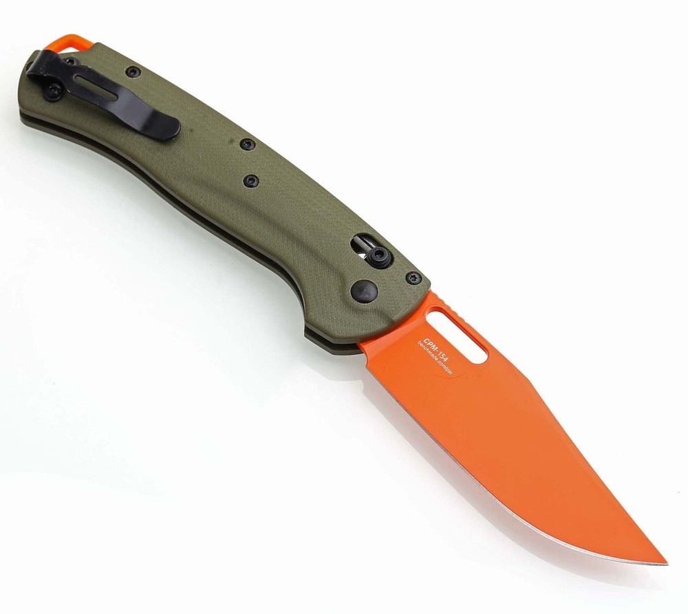 Custom Version Green G10 Handle Orange Blade Tactical Pocket Folding Knife 15535