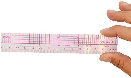 Transparent graph ruler zero centering