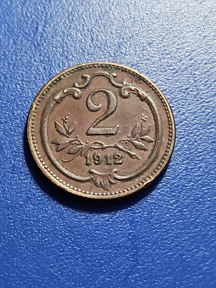 1912 Austria 2 Heller Coin (KM.#2801)