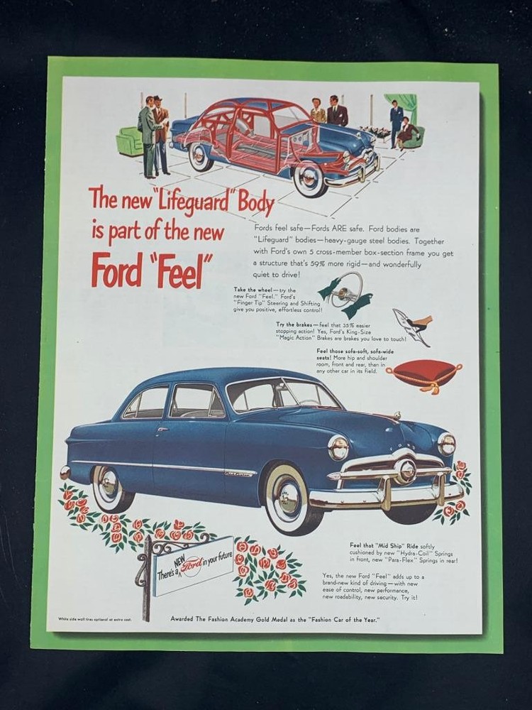 Magazine Ad* - 1949 - Ford - (blue) - (#4)