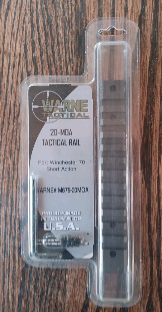WARNE TACTICAL  20-MOA TACTICAL RAIL M675-20MOA