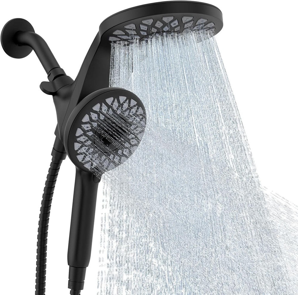 High Prure Rain Shower Head with Handheld Spray bo: Detachable