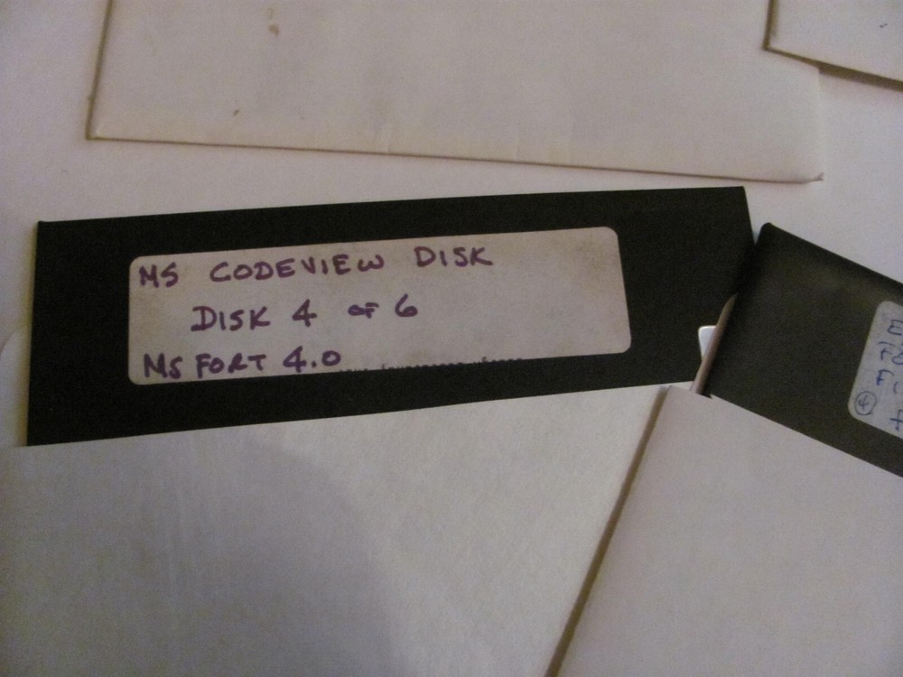 VINTAGE COMPUTER FLOPPY DISK LOT MS, FORTRAN, MISC.. 7 DISKS 1991