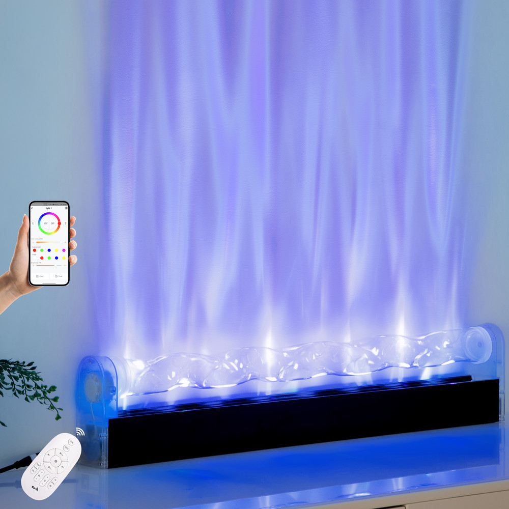 RGBW LED Ocean Wave Light Projector,Multi Dynamic Effect Wash Wall Light Ambient