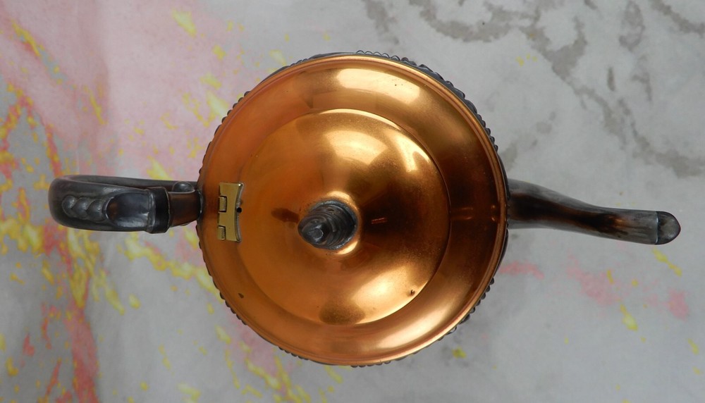 Vintage Sheridan Silver on Copper Coffee Pot