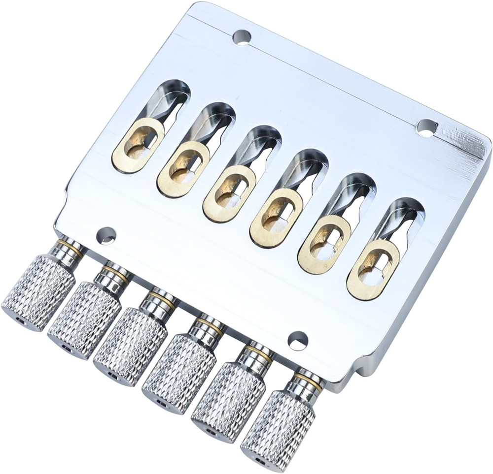 Chrome Headless Guitar Bridge Tremolo System