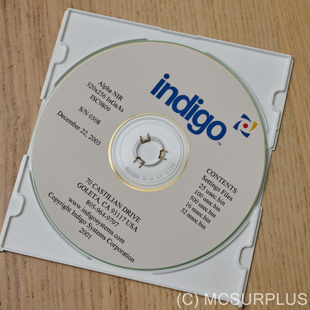 Flir Indigo Systems Alpha NIR InGaAs camera, card cords, LabView program SDK etc