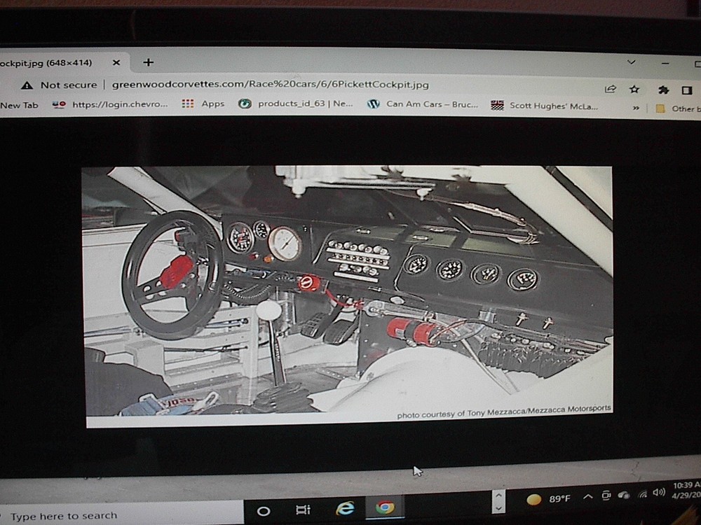 Greenwood Corvette Racing Dash