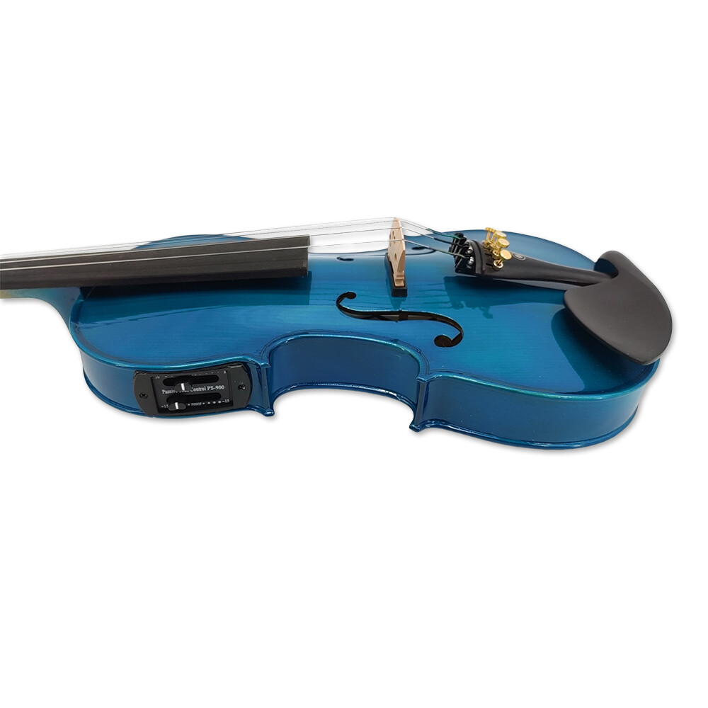 5 String Advanced Electric Acoustic Violin 4/4 Maple+Spruce Handmade Nice Tone
