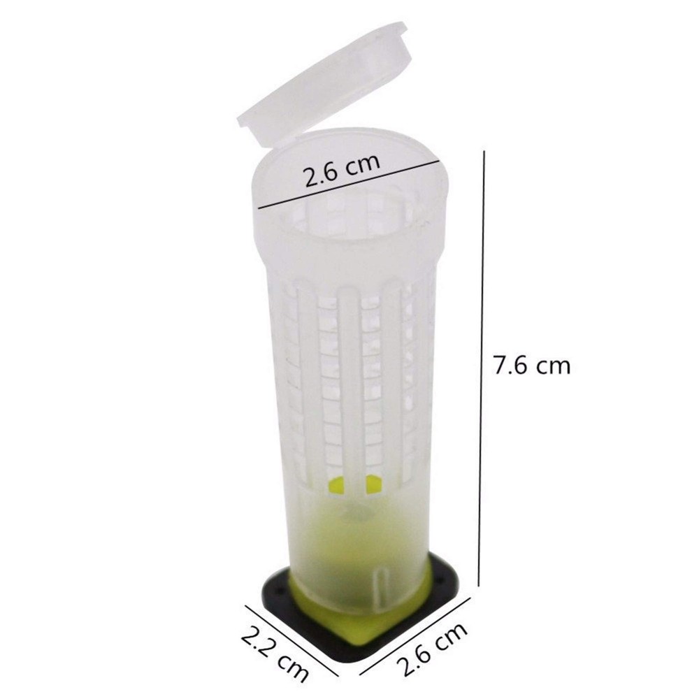 30pcs Queen Bee Roller Cages -Plastic Beekeeping Rearing Cup Kit bee...