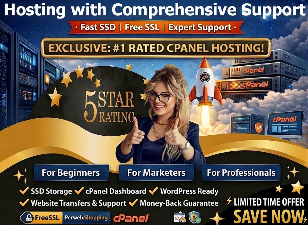 Hosting with Comprehensive Support - 🌟Unlimited SSD, Emails, SSL | $14.99/Year!