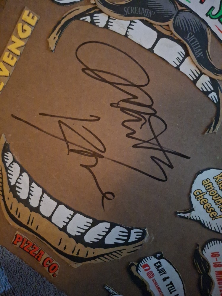 martin kove signed Paper Sheet!
