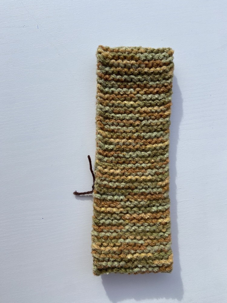 Hand knit soft, Multicolored headband, all proceeds benefit charity