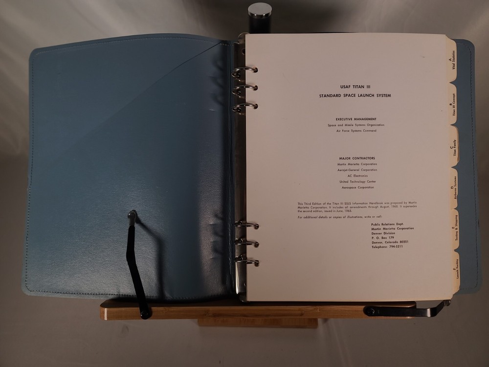 USAF Titan III Standard Space Launch System Information Handbook, Third Edition