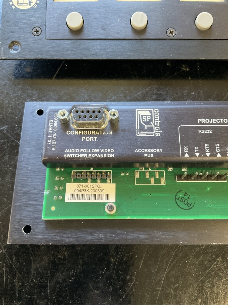 Lot of 4 SP Controls Projector Input Control Panel 501-001SPC SP2 Chassis PCB