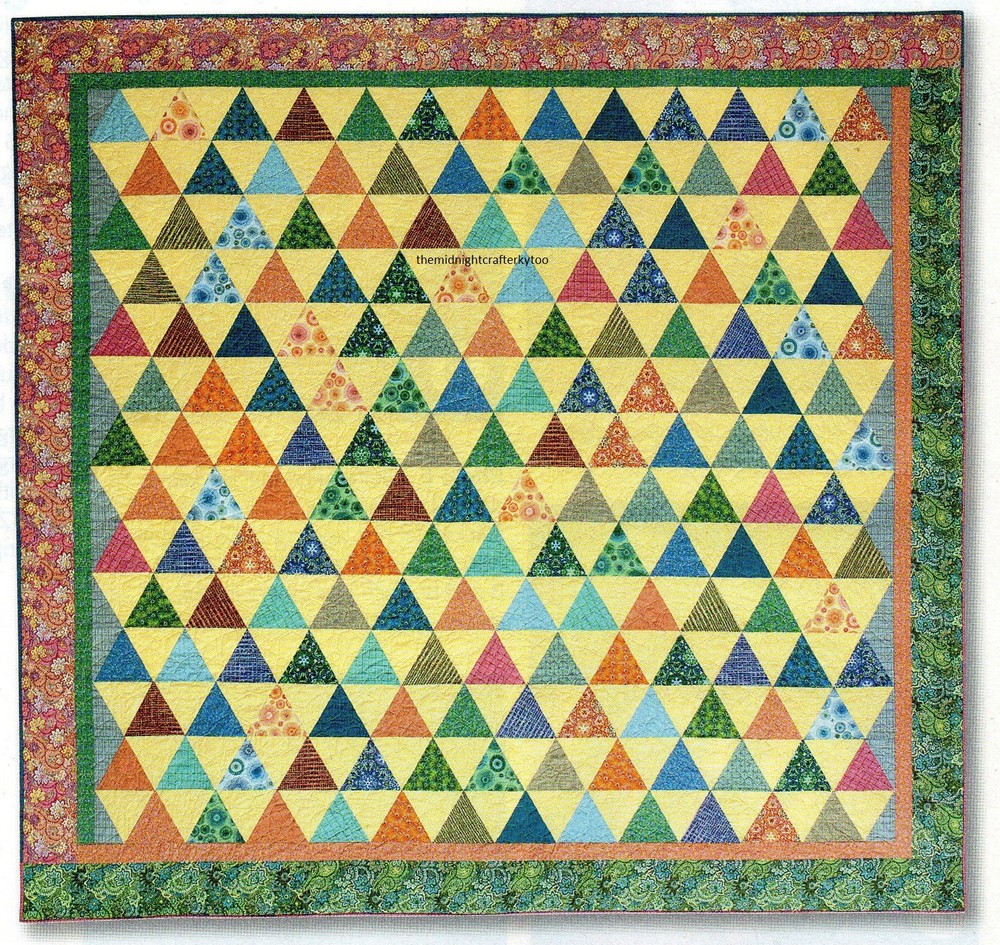 Patchwork Pennants Quilt Pattern Pieced SM