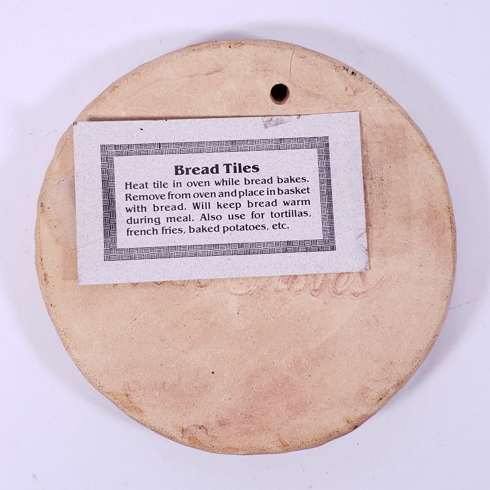 SIGNED Nan Groves Buffalo Decorative Bread Warming TILE TRIVET
