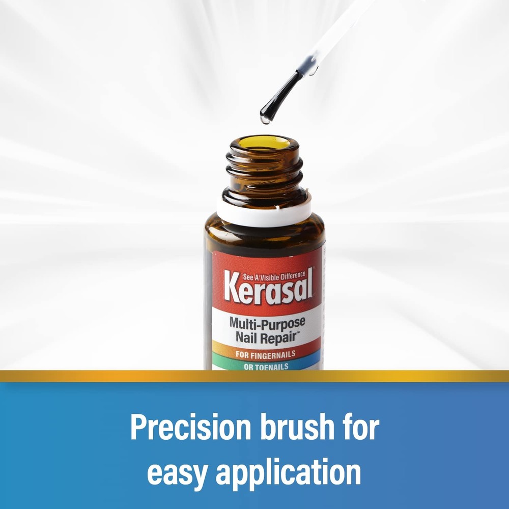 Kerasal Multi-Purpose Nail Repair 0.43oz, Solution for Discolored & Damaged