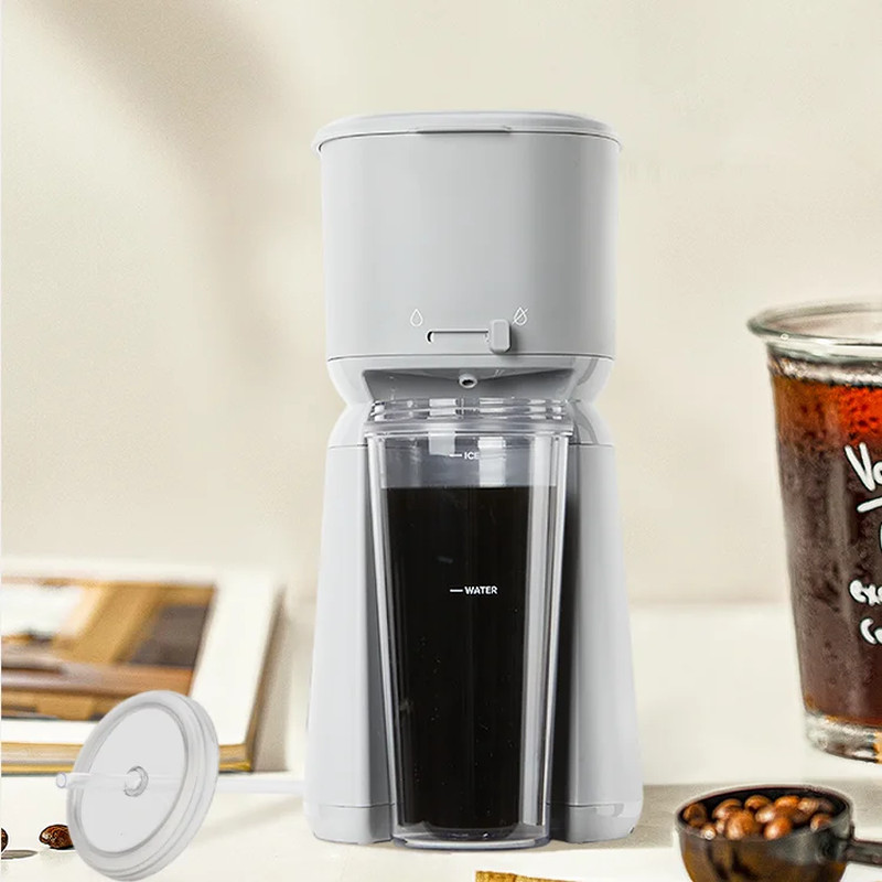 Single Serve Iced Coffee Maker, Soft Silver