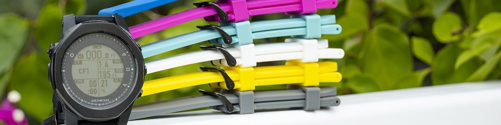 Genesis Centauri Silicone Wrist Band - White (GWC-WB-WH)