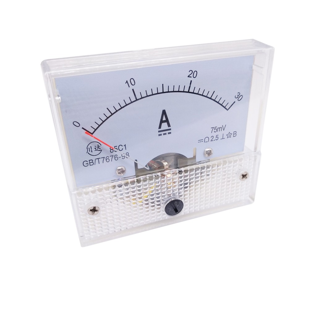 Analog Panel AMP Current Ammeter Meter Gauge 85C1 0-30A DC & Shunt