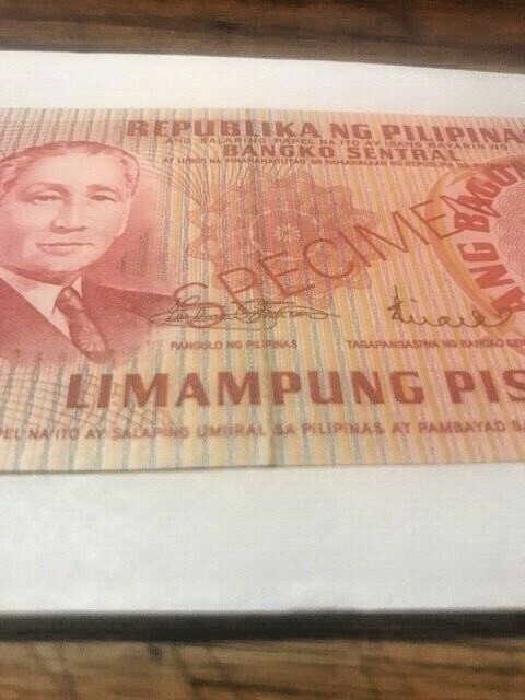 1978 Philippines 50 Piso Specimen Note #15113